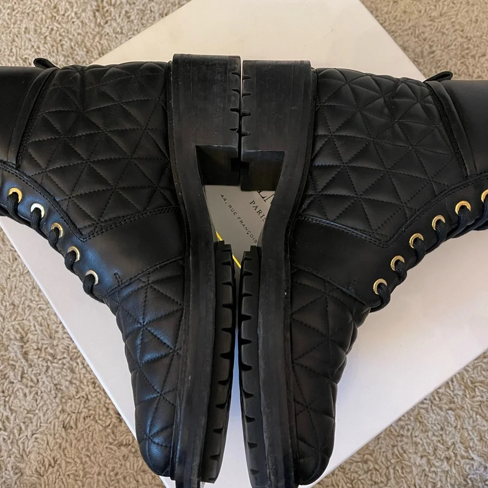 Balmain Army Quilted Leather Combat Boots 🖤 - Picture 8 of 15